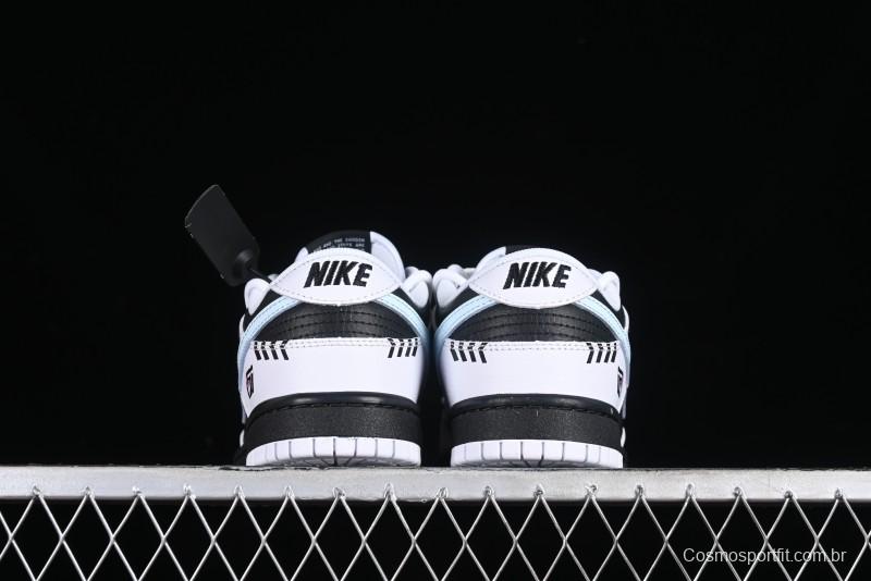 Nike Dunk Low Reverse Panda Graffiti Color SB Lace-Up Low-Top Casual Skate Shoes - FD9064-011