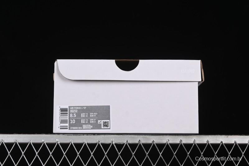 Nike Air Force 1 '07 Low Casual Sneakers with Anime-Inspired Light Gray Purple Spray Paint Design - DY8899-004