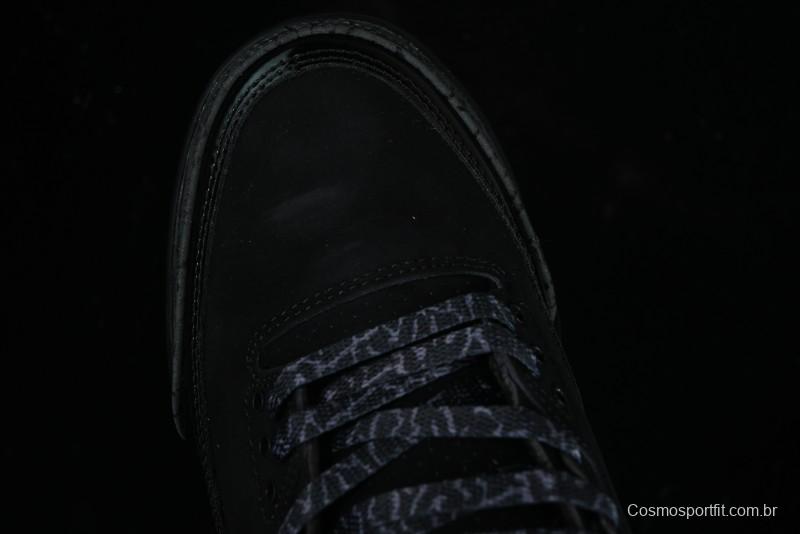 Nike Air Jordan 3 Retro Basketball Shoes in Midnight Black - CT8532-001