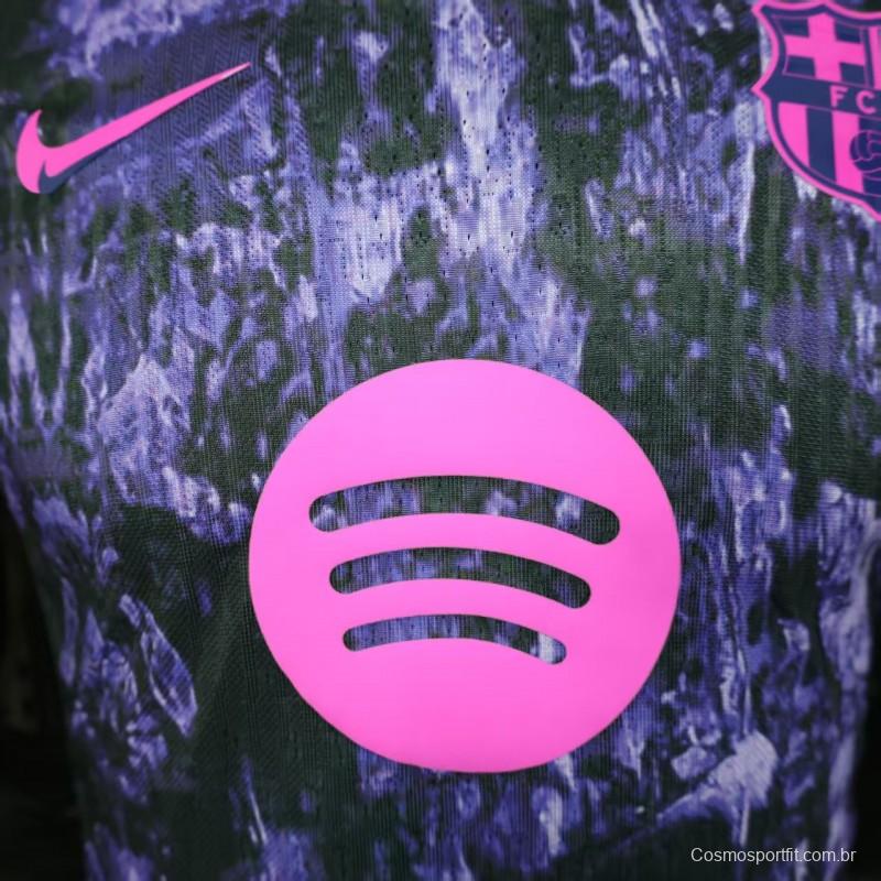 Player Version 25/26 FC Barcelona Purple with Marble Design Jersey