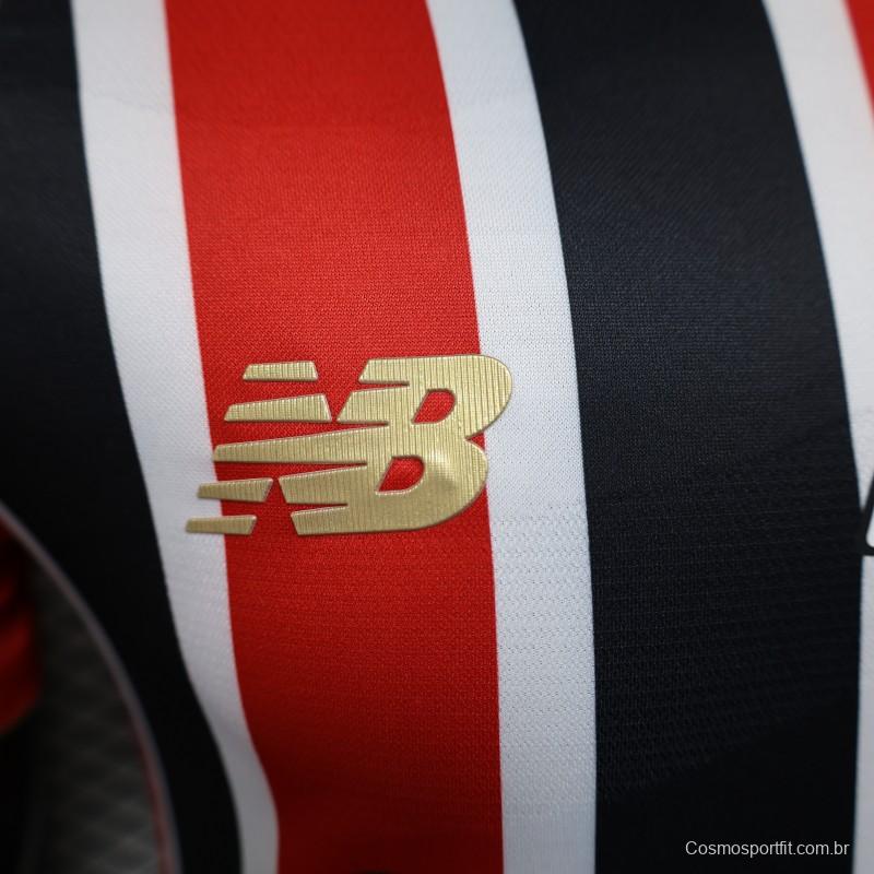 Player Version 25/26 Sao Paulo Home Jersey With Full Sponsors